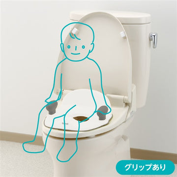 リッチェル ポッティス 補助便座KN ホワイト(洋式 抗菌加工)【送料無料 沖縄・一部地域を除く】